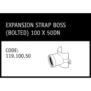 Marley Solvent Joint Expansion Strap Boss (Bolted) 100 x 50DN - 119.100.50